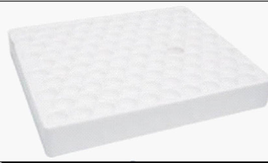Aptaca Polystyrene foam test tube rack, 205W x 205D x 55mmH, 12mmd holes, hole depth: 50mm 100 positions, each