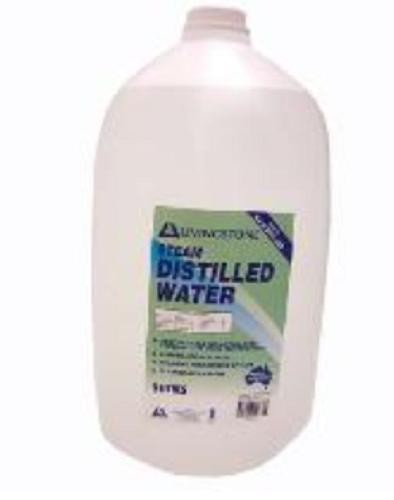 Distilled Water, UV sterile, 5L bottle