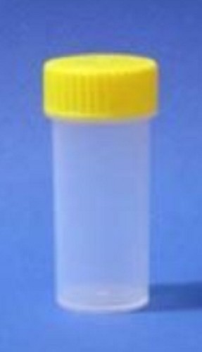 5mL-Sarstedt-Polypropylene flat bottom tubes with yellow screw cap, Sterile with label, 50x16mm, ctn/2000