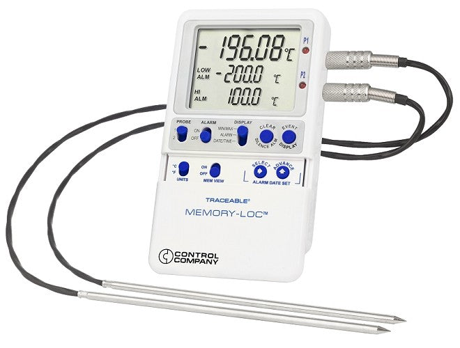 Control Company Liquid Nitrogen TraceableLIVE® Datalogger Thermometer