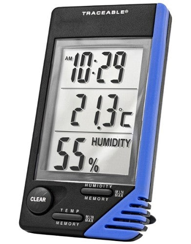 Control Company Traceable® Thermometer/Clock/Humidity Monitor