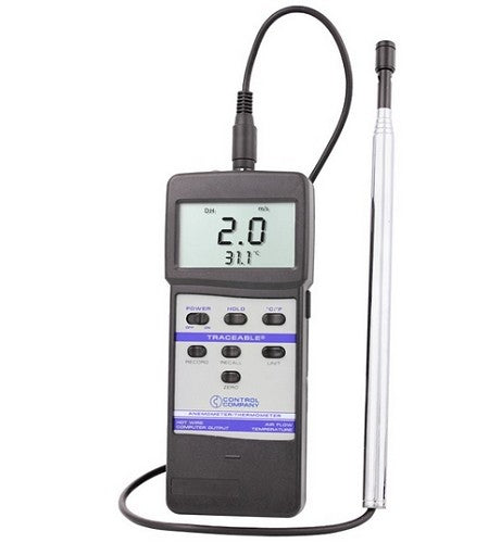 Control Company Hot Wire Traceable Anemometer/Thermometer
