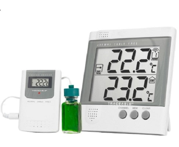 Control Company 6424 Wireless Radio-Signal Refrigerator Traceable Thermometer