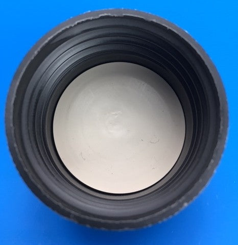 Finneran 2.5 L Amber Winchester Bottle with handle, 38-430mm Thread, Black Phenolic cap, PTFE/F217 Lined, case/6