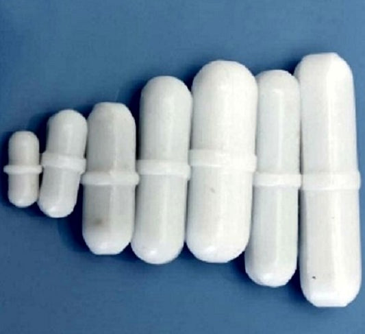 Cowie Magnetic stirring bar, Cylindrical, 8mm x 3mm, with pivot, PTFE coated