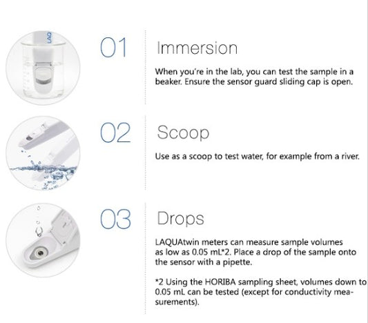Horriba SALT-11** Pocket Salt (EC sensor) meter, 0 to 100.0 ppt, 0% to 10.00%, 2-pt calibration