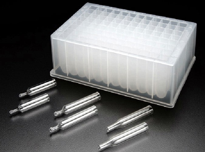 Porvair Glass Inserts and Molded Mats for Standard 96-Square Deep Well Microplates