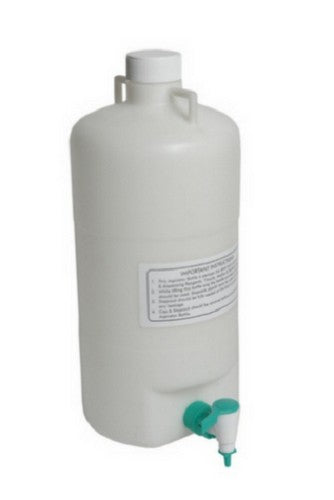 TARSONS  Polypropylene Carboy, 5L, autoclavable, supplied with polypropylene screw cap and stopcock