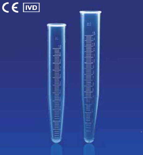 Kartell PP Centrifuge Tubes, Cylindrical, Round Bottom, Autoclavable