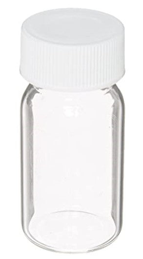 Finneran - 20mL Glass Scintillation Vial Assembled with 22-400mm White Polypropylene Foil Lined Closure, pkt/100/case/500