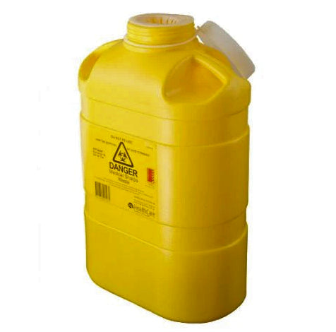 FITTANK™ Sharps Container 8 Litre Resealable Snap Top