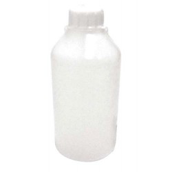 500mL, Storage Bottle, APTACA brand, polyethylene, narrow mouth, round, with screw cap and inner stopper, grad