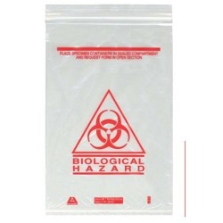 Biological Specimen Bags, 180 x 160mm, Clear 4 Ply-1000/pkt
