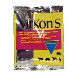 Virkon S Broad Spectrum Virucidal Disinfectant, 50 gram sachet