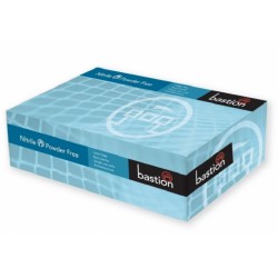 Bastion-Nitrile, Blue, Powder Free, Micro Textured, X Small - Box/100