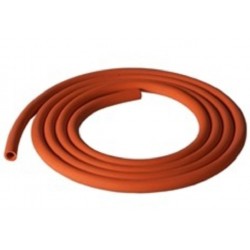 Technos Red rubber tubing, pressure/vacuum, 8mm ID, 1.5mm wall thickness-per/meter