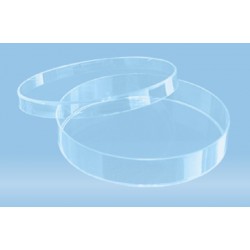 Sarstedt-Petri dishes, 92 x 16mm, polystyrene, clear, sterile, vented,  heat resistant to 80oC, pkt/20