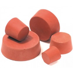 Solid Red Rubber Stoppers