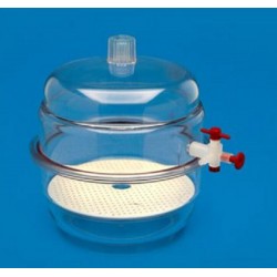 Technos Vacuum Desiccator, Polycarbonate, Transparent, Diam:200mm