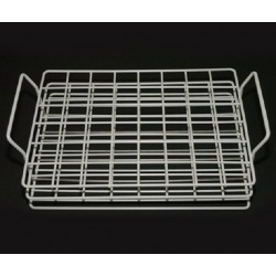 Nylon coated wire tube rack, 6x8 format, holds 48 tubes with diameters up to 30mm, autoclavable