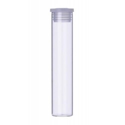 LABCO Specimen tubes, 5mL, wall thickness: 0.85mm,12X50mm, flat bottom, soda lime with push on plastic cap, pkt/100