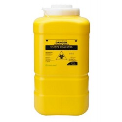 Terumo 19L Yellow Bio-Hazard Sharps Container with Screw Lid , each