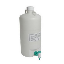 TARSONS  Polypropylene Carboy, 10L, autoclavable, supplied with polypropylene screw cap and stopcock