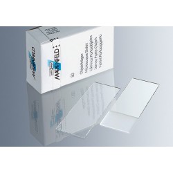 Marienfeld High Quality Microscope Slides, 76.2 x 25.4 mm, Frosted at Both Ends, 1.0 mm thick, pre-cleaned, Box/50
