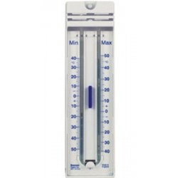 Technos Outdoor Min/Max Blue Spirit Thermometer, Made From Quickset Plastic, -Temp Range: -30/50oC