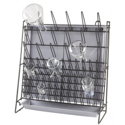 Heathrow Scientific Wire Drying Laboratory Rack, Self-standing or Wall Mountable + Removal Drain Pan