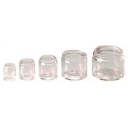 LABCO Jar Glass Squat Clear 60mL, (52h x 52diam) mm, each