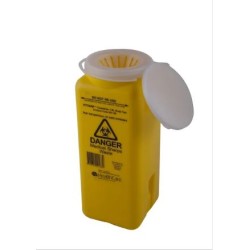 FITTANK™ Sharps Container 1.8 Litre Resealable Snap Top