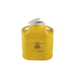 FITTANK™ Sharps Container 5 Litre Resealable Snap Top