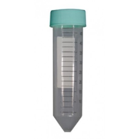 Axygen 50.0ml screw top sterile centrifuge tubes with attached caps, V shaped bottom, Falcon Style-pkt/500