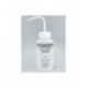 BRAND 500mL Wash Bottle with curved straw & self venting with metal ball valve: Chemical Name: Distilled Water White pkt/5