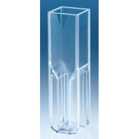 Brand-Plastic disposable Macro Cuvettes (UV/Vis Range), Vol:2.5-4.5mL-pkt/100