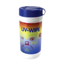Alcohol wipes, 70% isopropanol alcohol, 210L x 136mmW, dispensed from a canister, pack 100