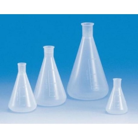 Erlenmeyer flask, 1L, APTACA brand, narrow neck, polypropylene, graduated, autoclavable up to 121oC