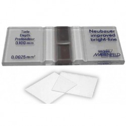 Neubauer Haemocytometer Cell Counting Chamber  improved  Bright-Line, comes with two cover slips-each