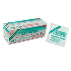 Antibacterial Swabs-Medicated-Regular (65mm x 56mm), 70% Isopropyl Alcohol, individually wrapped-100/box