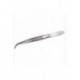 Forceps-Fine point, curved, stainless steel, 12cm length