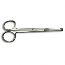 Scissors-Surgical, theatre type, stainless steel, blunt, blunt end, 15cm length