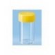 30mL- Sarstedt-Tubes with flat base, 80x27mm, polycarbonate, clear, autoclavable, yellow cap assembled-pkt/500