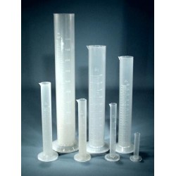 Measuring cylinder, polypropylene plastic, tall form-250mL