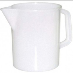 250 mL-Jug with handle, polyprop  plastic, graduated