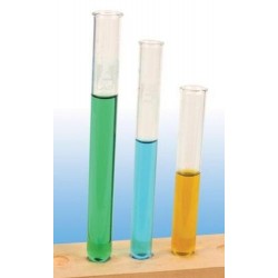 TECHNOS Test tubes, borosilicate glass, (20mL), rimmed, 15x125mm, 100/box