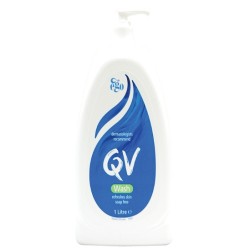 Hand cleaner, QV skin wash, 1L with dispensing pump, suitable for sensitive skin