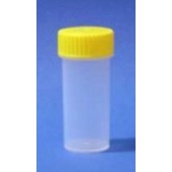 5mL-Sarstedt-Polypropylene flat bottom tubes with yellow screw cap, Sterile with label, 50x16mm, ctn/2000