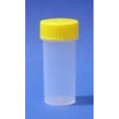 5mL-Sarstedt-Polypropylene flat bottom tubes with yellow screw cap, Sterile with label, 50x16mm, ctn/2000