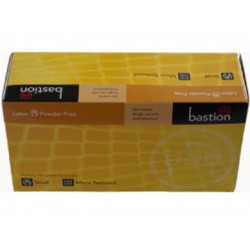 Bastion-Latex, Powder Free, Micro Textured, Small - Carton/1000